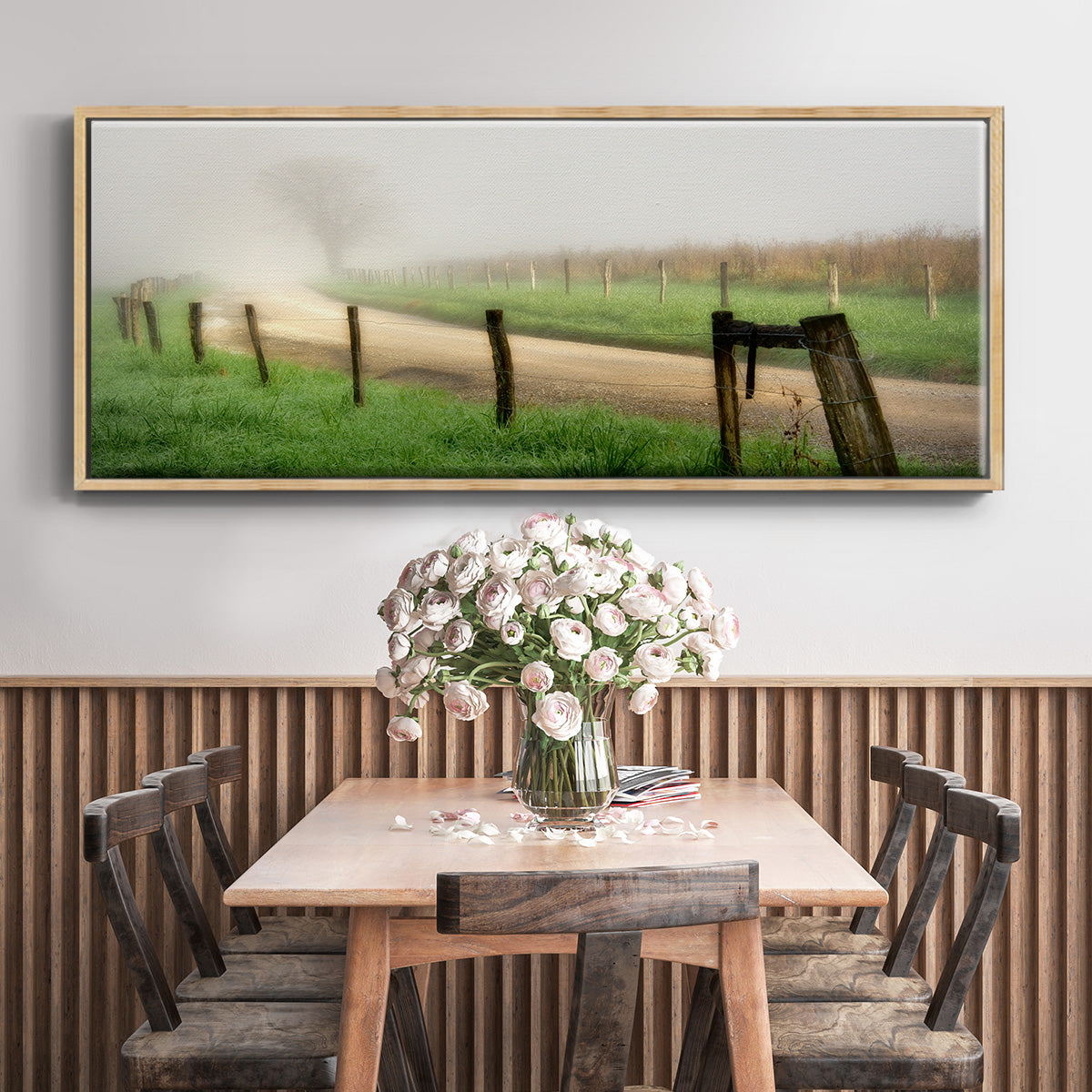 Around the Bend - Floater Framed Canvas Print