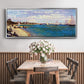 Regatta at Sainte Adresse - Floater Framed Canvas Print