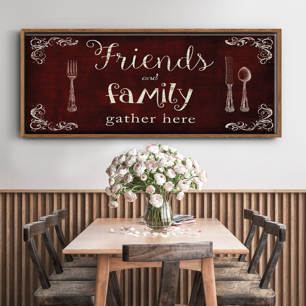 Friends and Family - Floater Framed Canvas Print