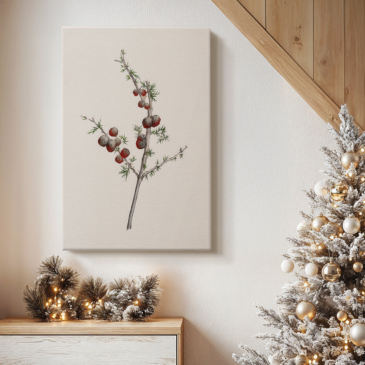 Twilight of Pearled Nativity - Canvas Art Print
