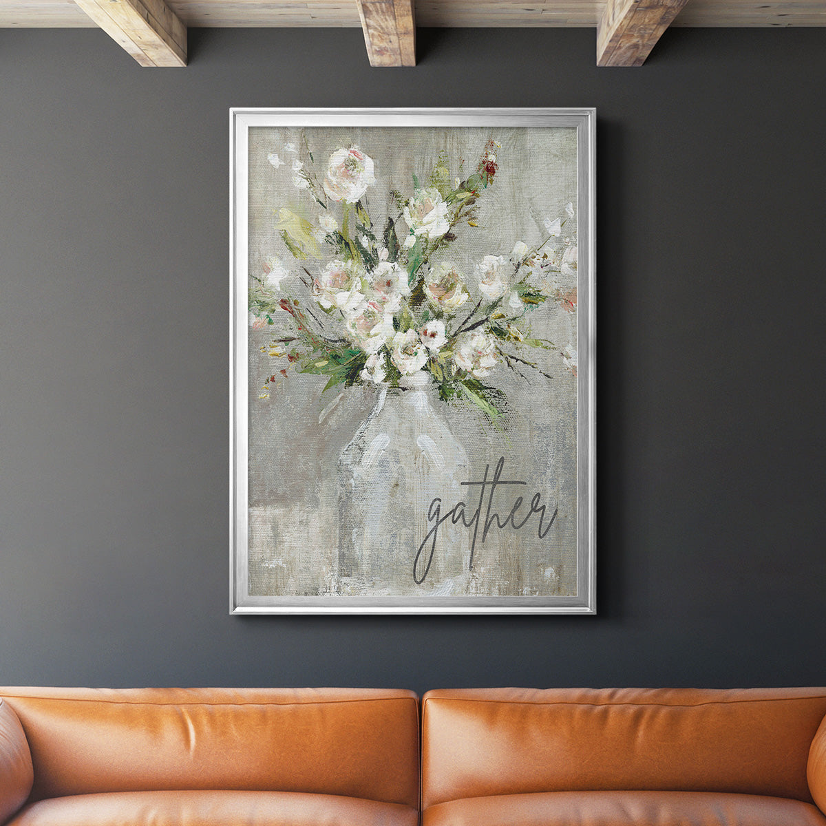 Gather - Modern Framed Canvas Print