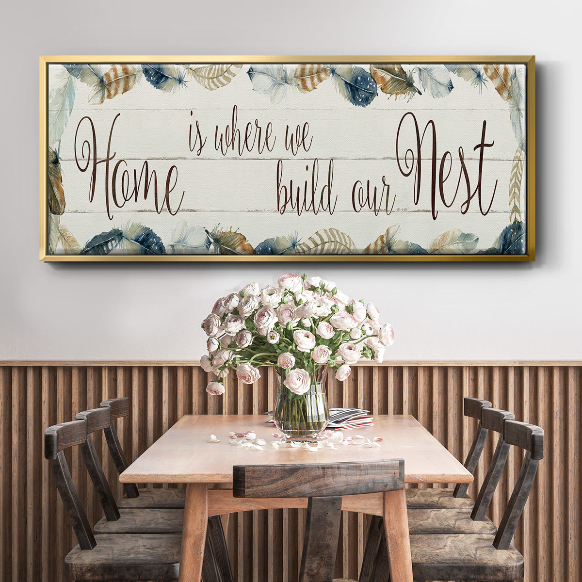 Home Nest - Floater Framed Canvas Print