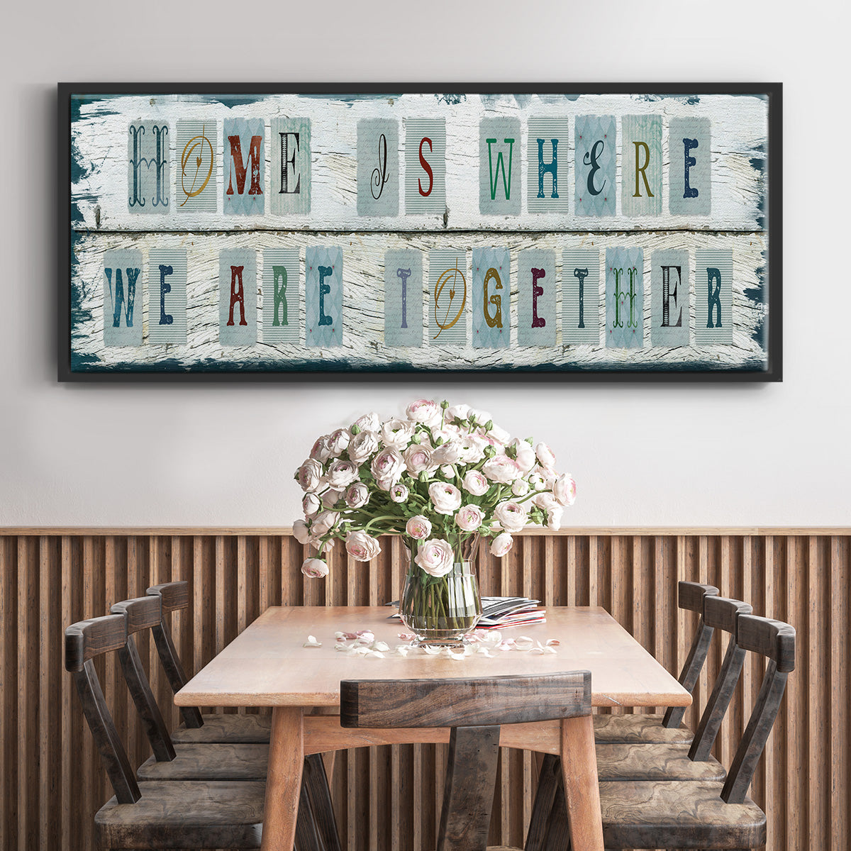 We Are Together - Floater Framed Canvas Print