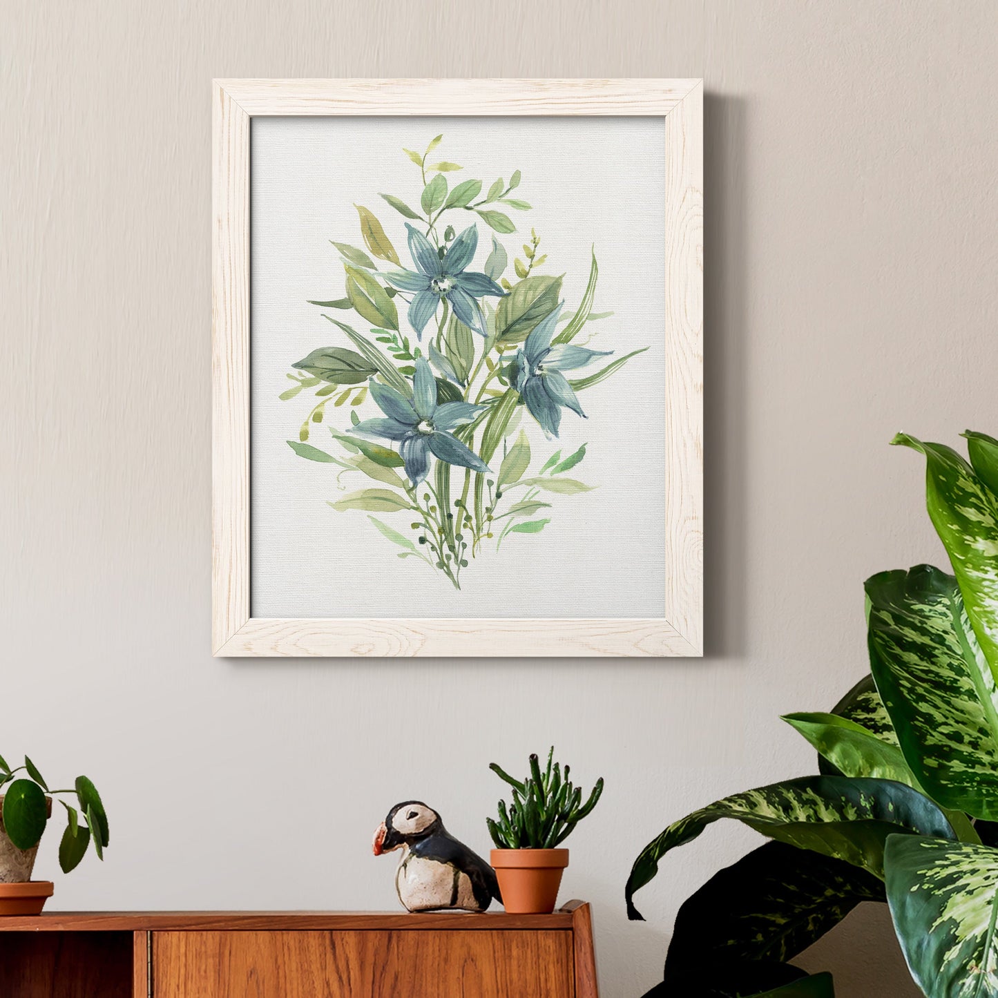 Greenery I - Premium Canvas Framed in Barnwood - Ready to Hang