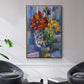 Modern Bouquet - Floater Framed Canvas Print