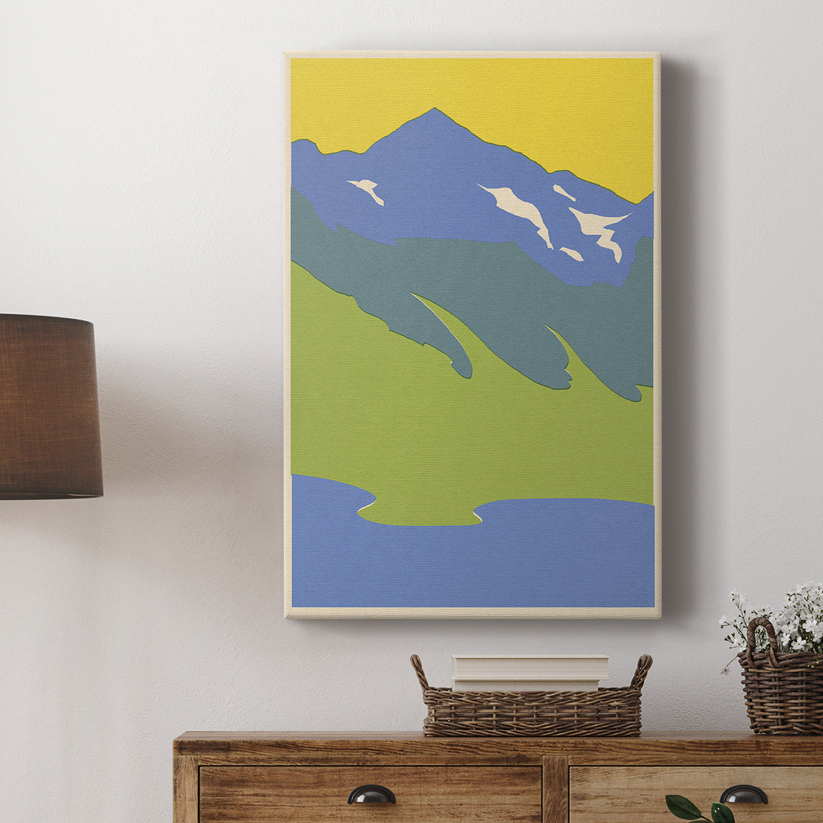 Bright Glacial Lake I - Canvas Art Print