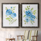 Blue Morning Bouquet I - Premium Framed Canvas 2 Piece Set - Ready to Hang