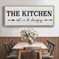 Eat Or Be Hungry - Floater Framed Canvas Print