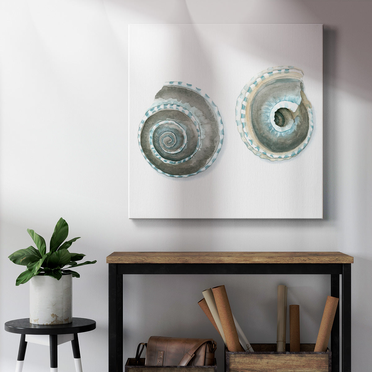 Watercolor Shells IV-Premium Gallery Wrapped Canvas - Ready to Hang