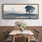 Serene Silhouette II - Floater Framed Canvas Print