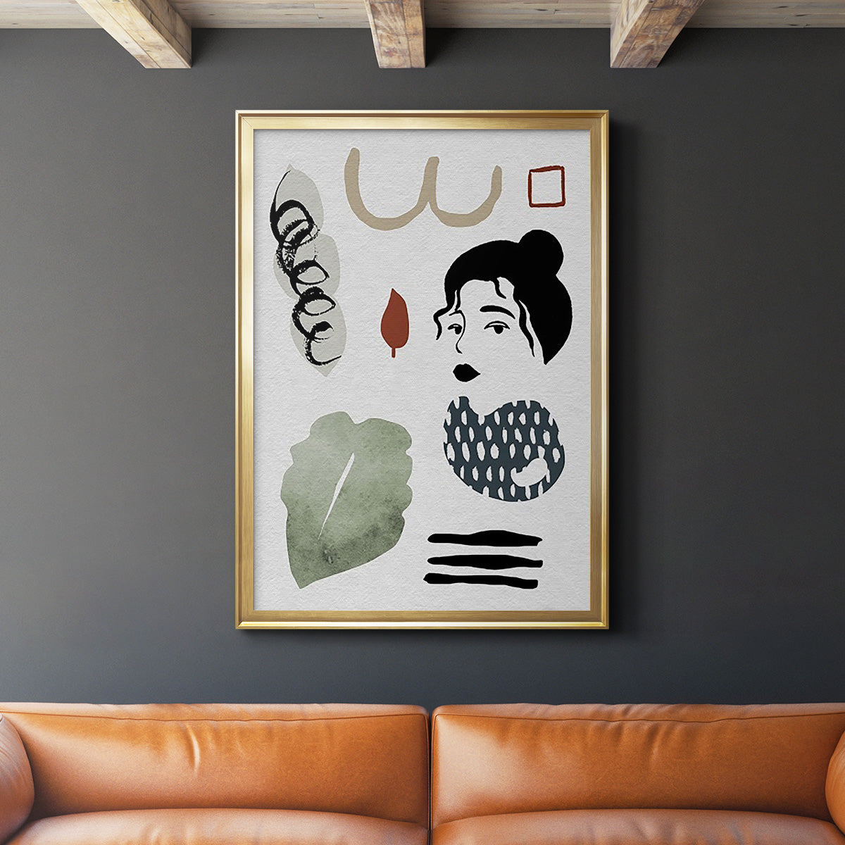 Collected Mindfulness IV - Modern Framed Canvas Print