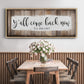 Y'all Come Back Now - Floater Framed Canvas Print