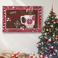 Cozy Cocoa Christmas Collection A - Framed Gallery Wrapped Canvas in Floating Frame