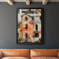 Stacked Houses IV - Modern Framed Canvas Print