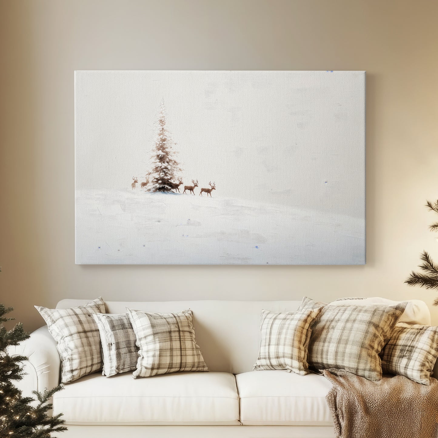 Frostlit Stillness - Canvas Art Print