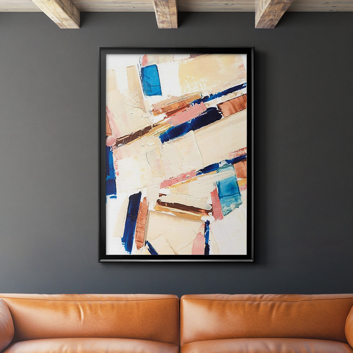 Pivot Point II - Modern Framed Canvas Print