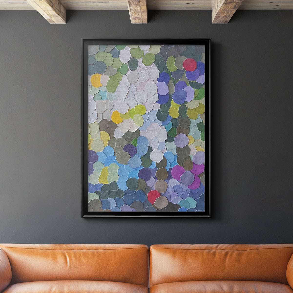 Doris Duke Garden - Modern Framed Canvas Print