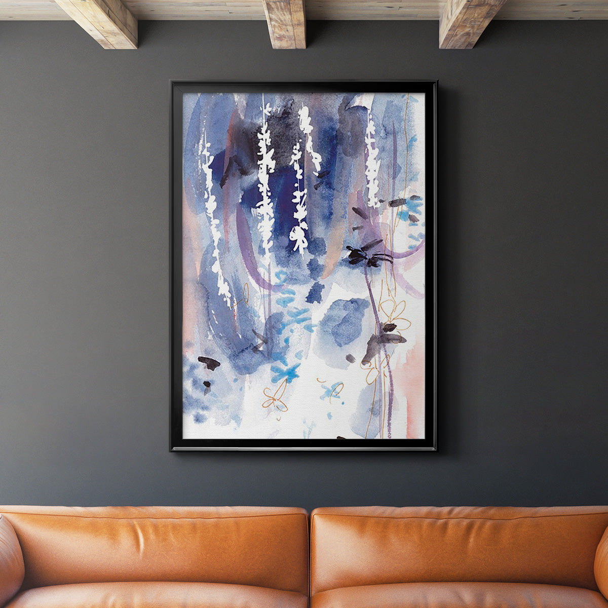 Late Night Breeze II - Modern Framed Canvas Print