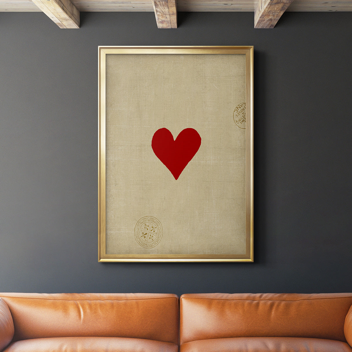 Small Heart - Modern Framed Canvas Print