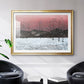Sunset Snowfall II - Modern Framed Art Print