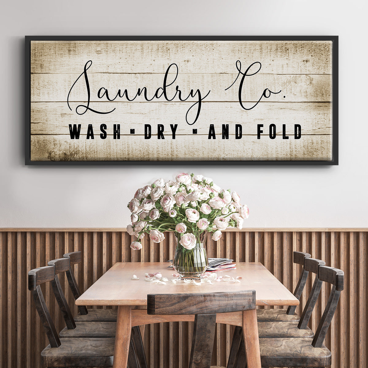 Laundry Co. - Floater Framed Canvas Print