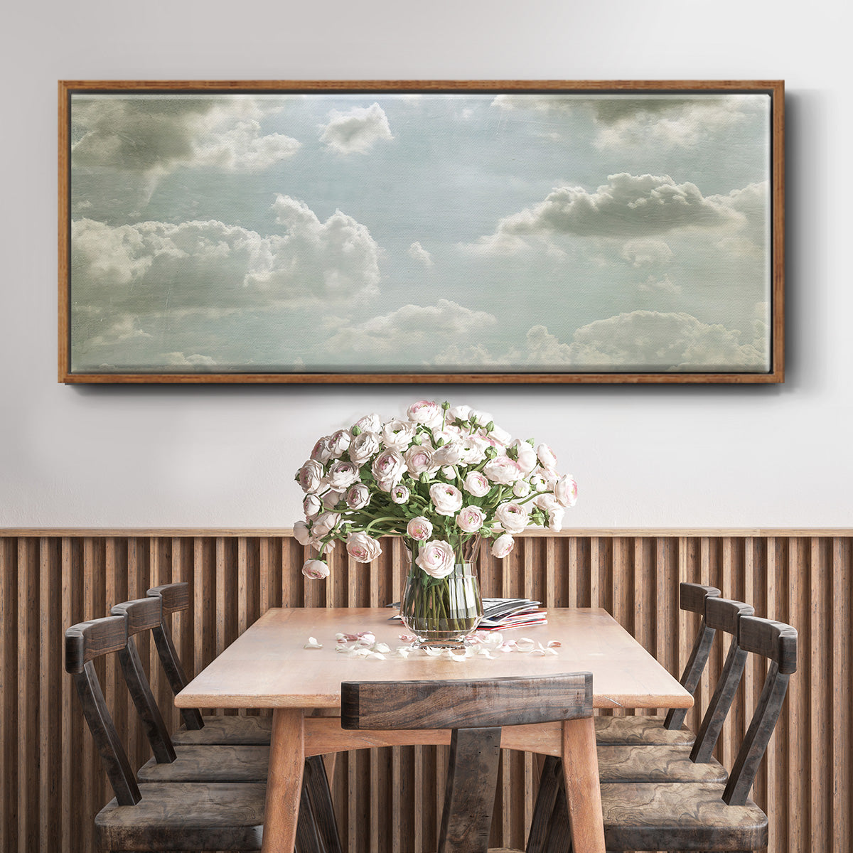 Sky Scrapers III - Floater Framed Canvas Print