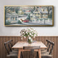 Village Sleigh Ride - Floater Framed Canvas Print
