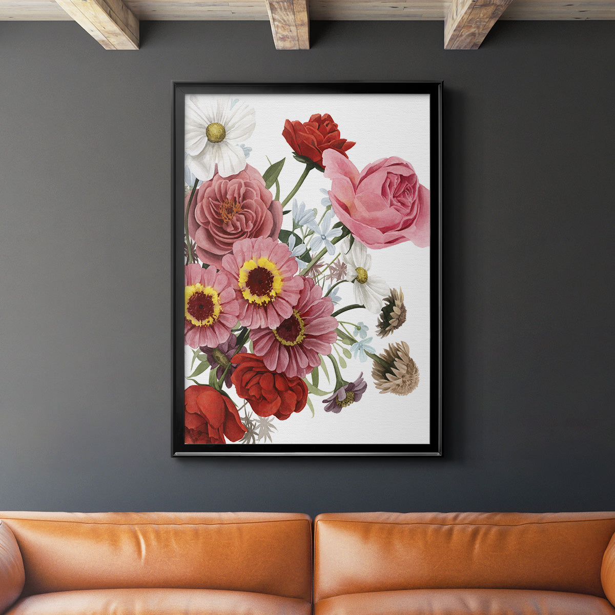 Modern Arrangement I - Modern Framed Canvas Print