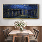 Starry Night Over the Rhone - Floater Framed Canvas Print