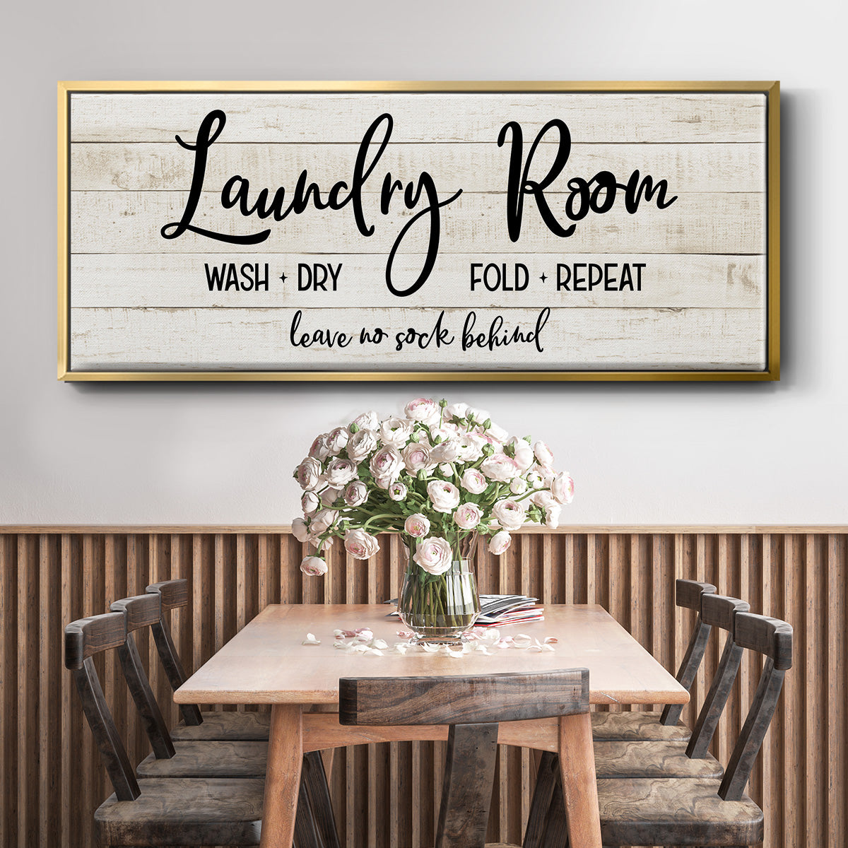 Leave No Sock Behind - Floater Framed Canvas Print