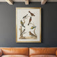 Antique Birds in Nature II - Modern Framed Canvas Print