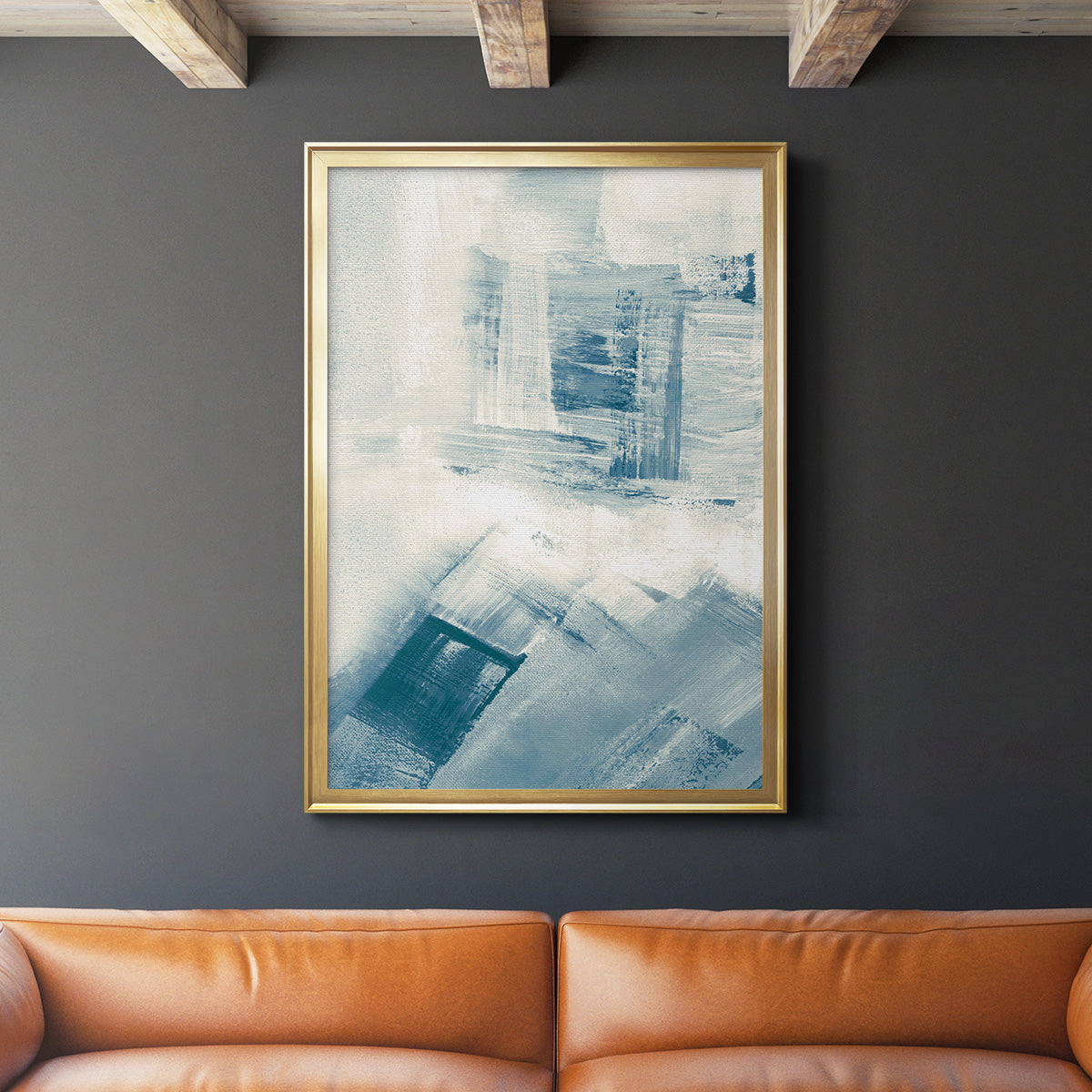 Wind Blown II - Modern Framed Canvas Print