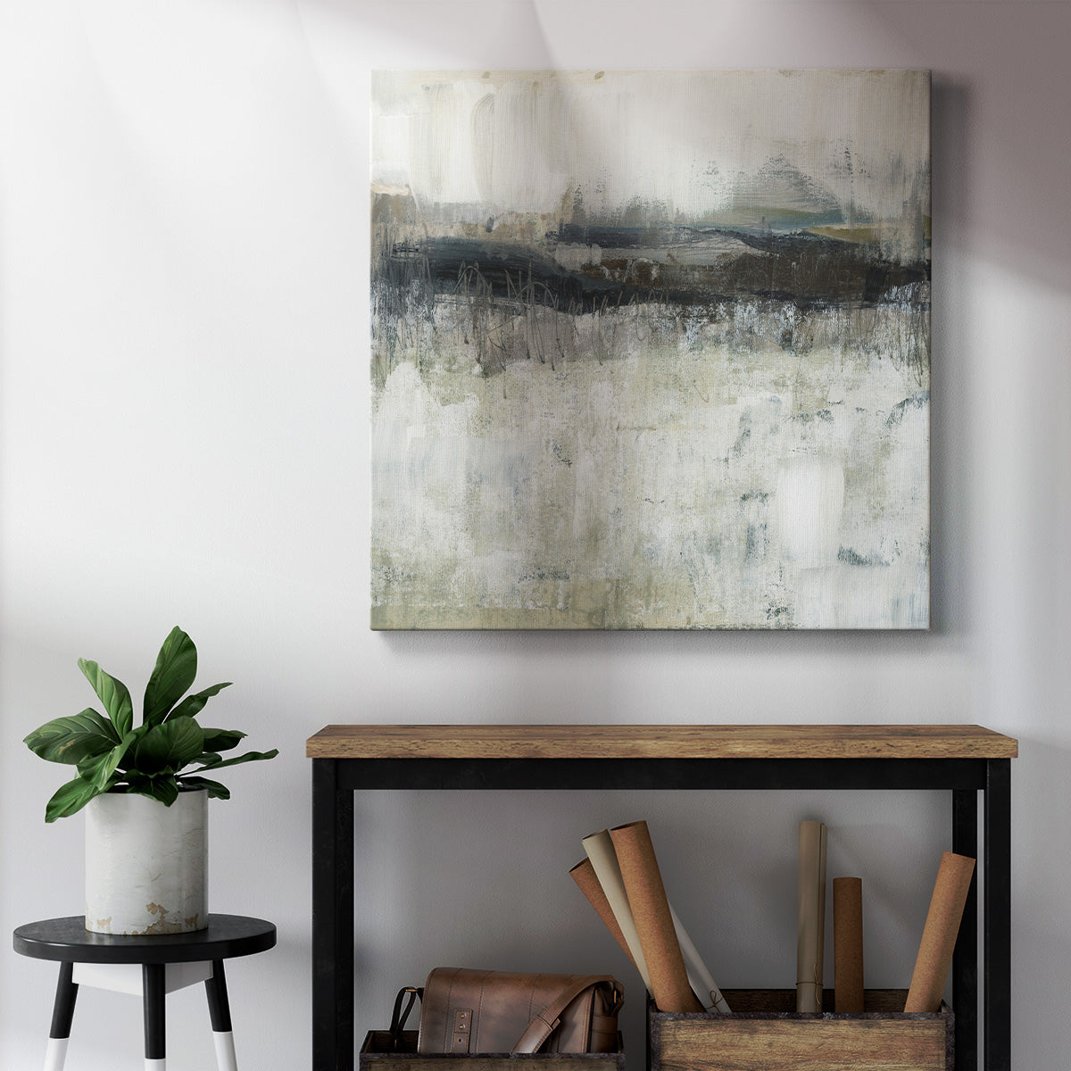 Neutral Horizon Line II - Canvas Art Print