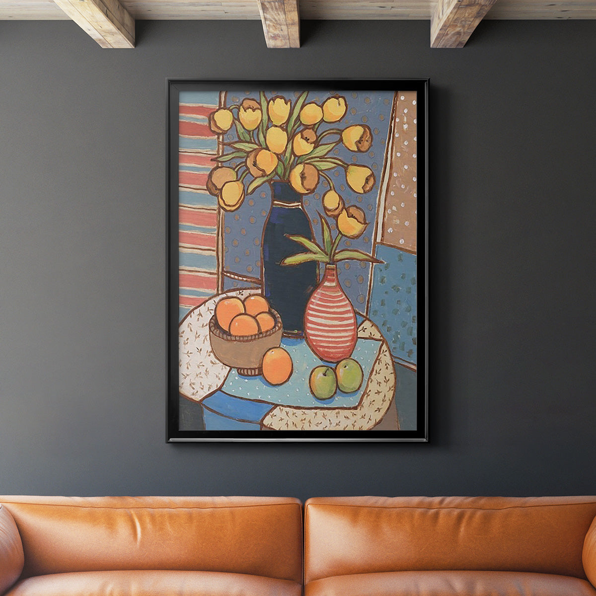 Table Still Life II - Modern Framed Canvas Print