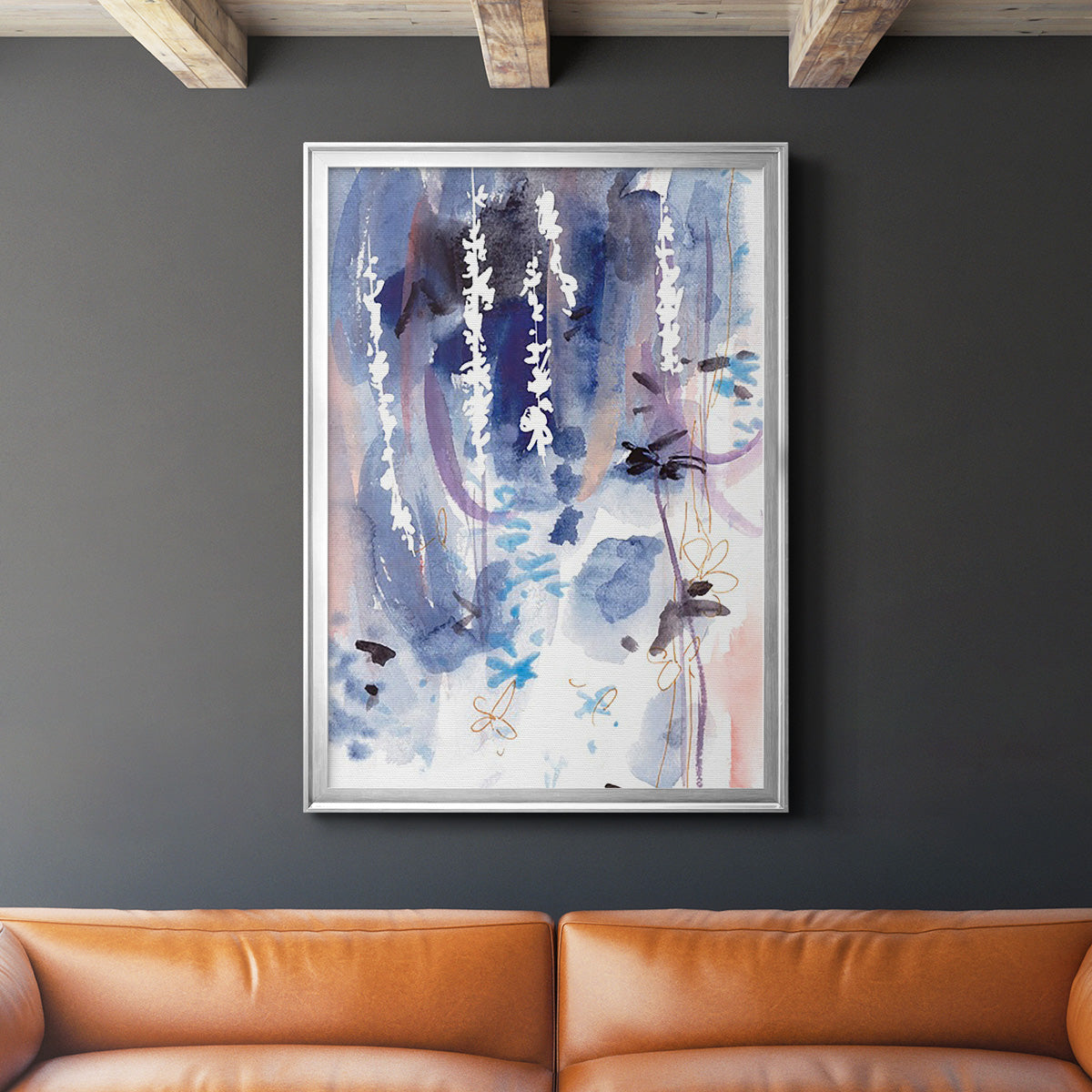 Late Night Breeze II - Modern Framed Canvas Print