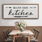 Bless this Kitchen - Floater Framed Canvas Print