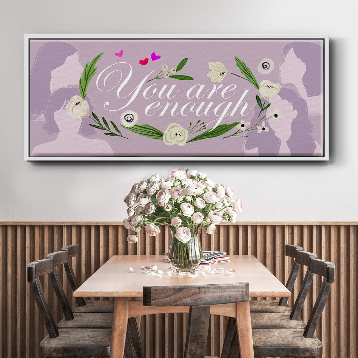 Happy Galentine's Day Collection D - Floater Framed Canvas Print