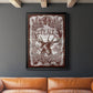Red Wood Peace -  Framed Canvas Print