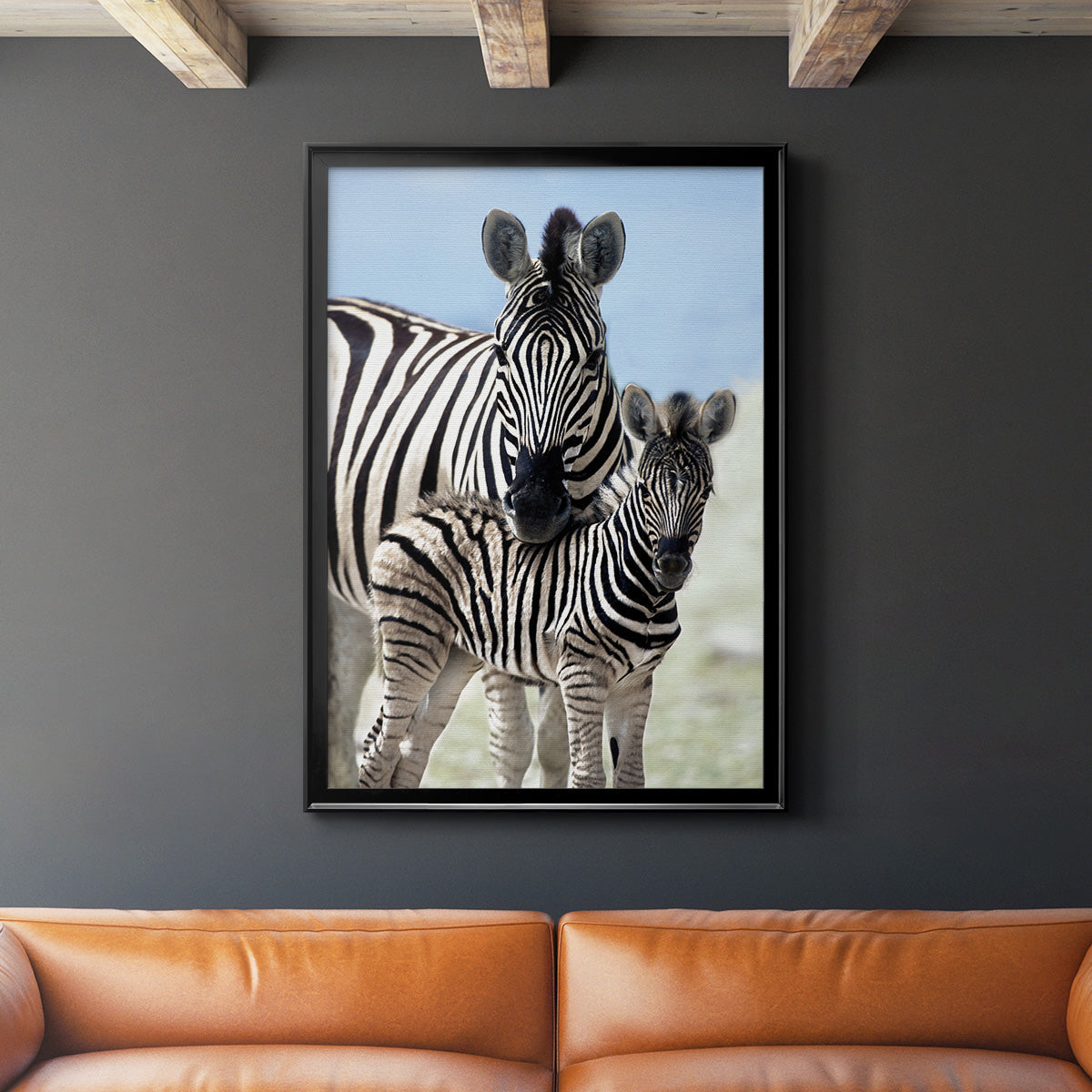 Family of Namibia - Modern Framed Canvas Print