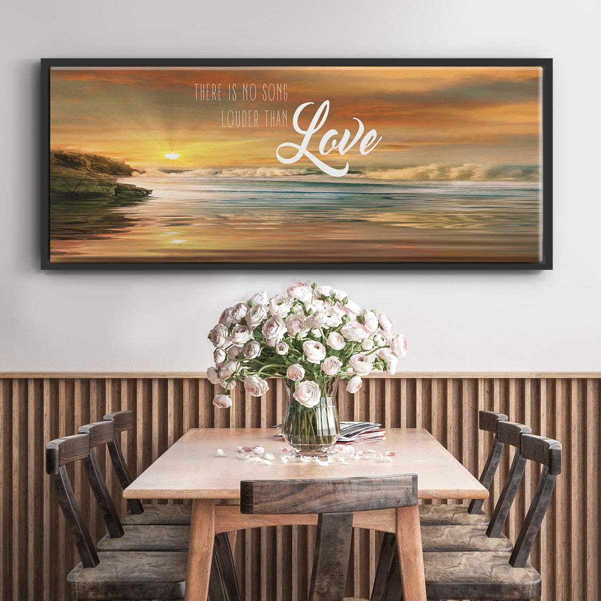 Louder Than - Floater Framed Canvas Print