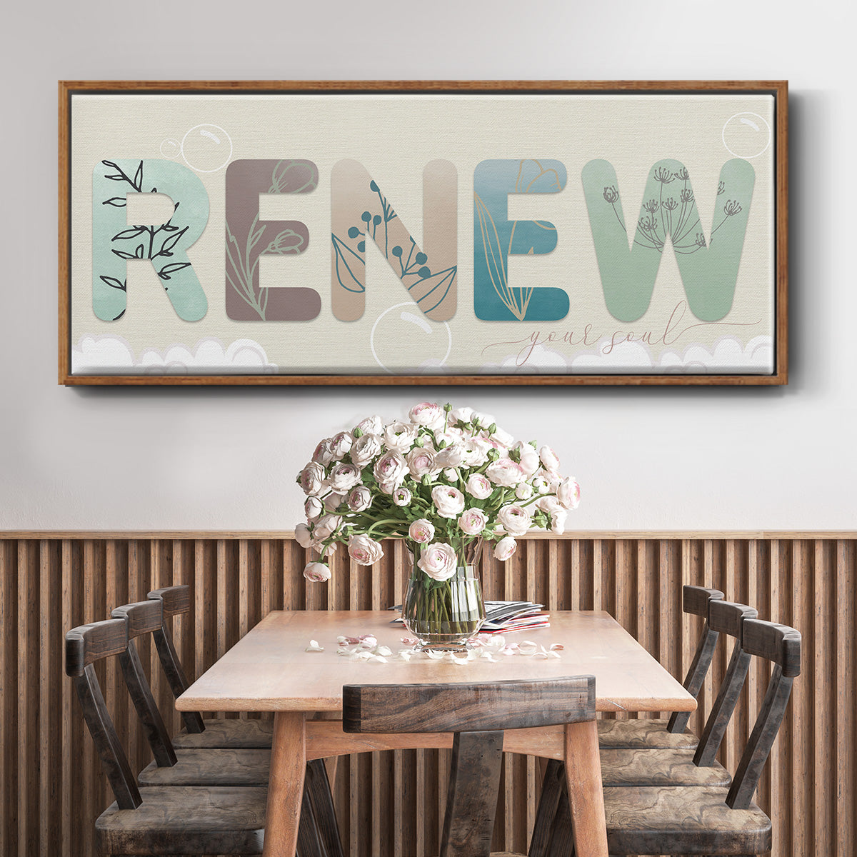 Renew Your Soul - Floater Framed Canvas Print