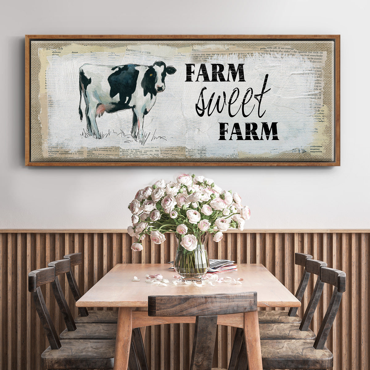 Farm Sweet Farm II - Floater Framed Canvas Print