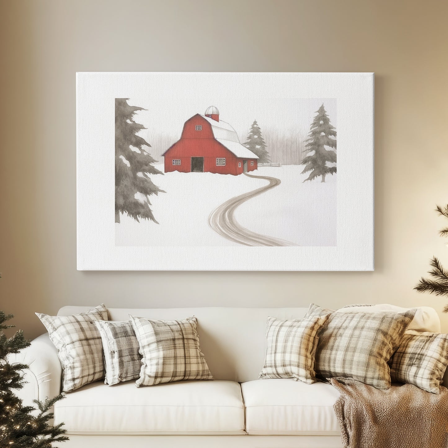 Snow of Silver Blessing - Canvas Art Print