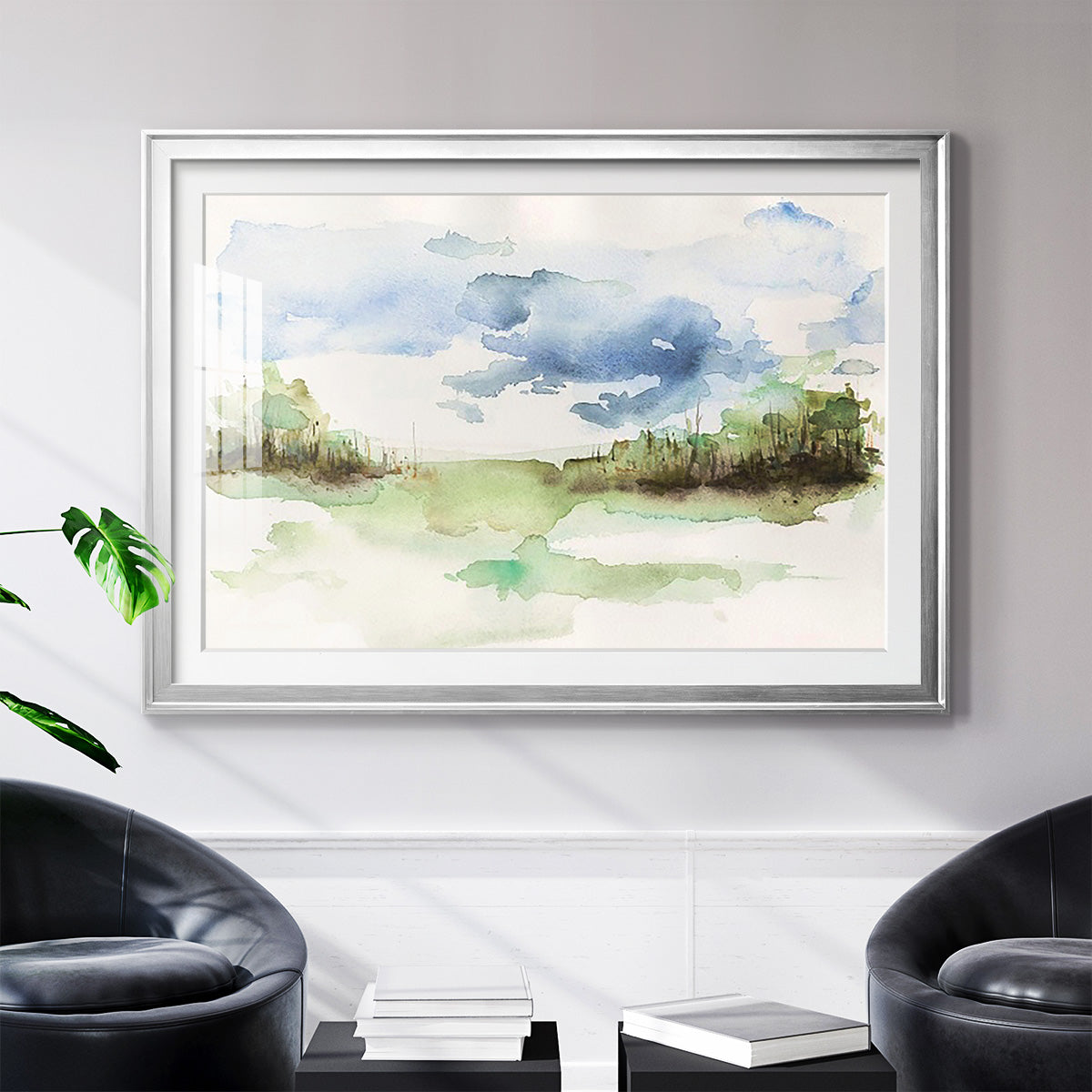 Brush Thickets I - Modern Framed Art Print