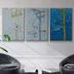 Wires IV - Framed Premium Gallery Wrapped Canvas L Frame 3 Piece Set - Ready to Hang