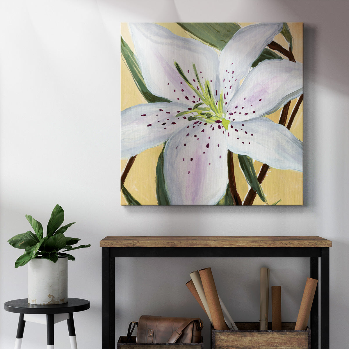 White Lily II-Premium Gallery Wrapped Canvas - Ready to Hang