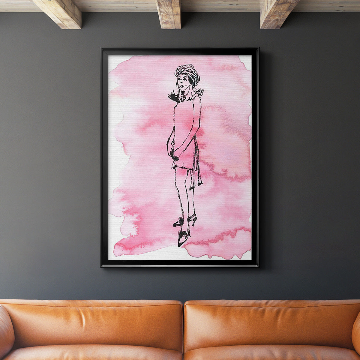 60's Fab II - Modern Framed Canvas Print