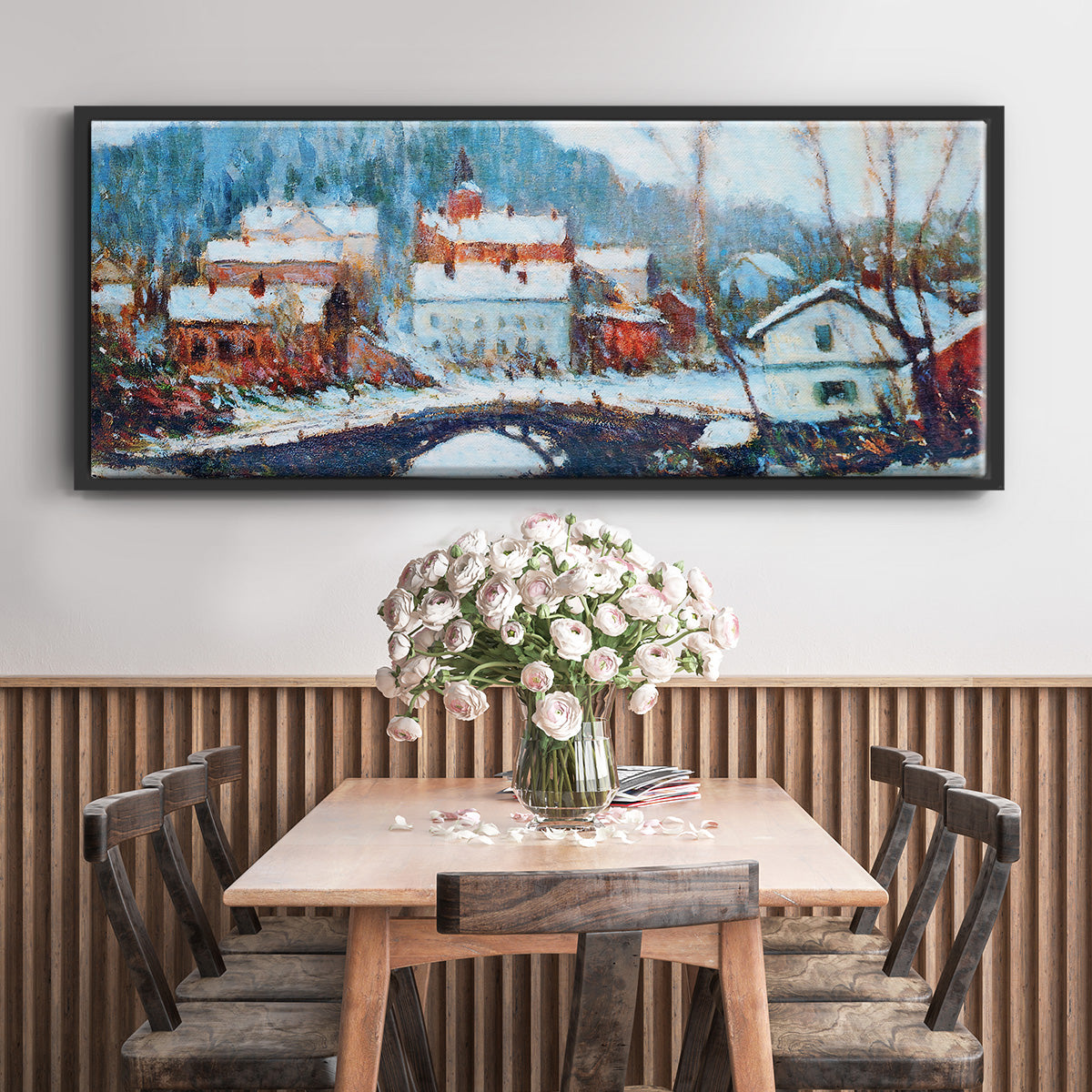 Sandviken, Norway 2, 1895 - Floater Framed Canvas Print
