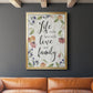 Life is the Best - Modern Framed Canvas Print