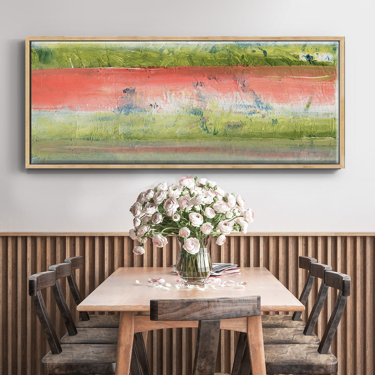 Nature's Flag I - Floater Framed Canvas Print